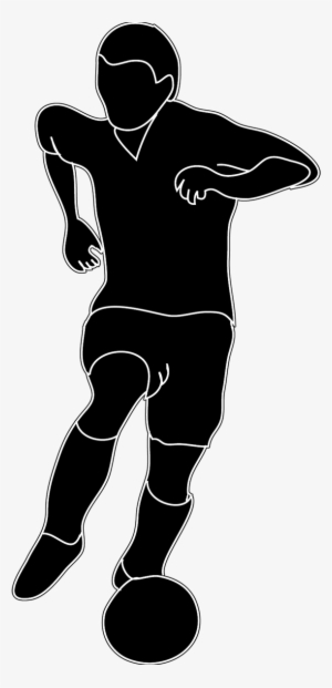 Soccer Player Silhouette With Ball - Girl Dancing Silhouette Vector