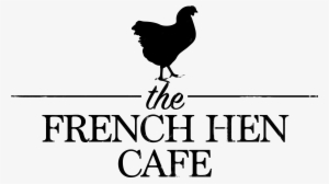 French Hen Cafe Logo Distressed - Rooster