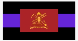 Fire Loyal Casket Drape - Fireman Loyal To Our Duty Flag