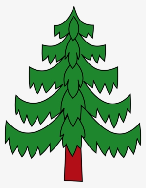 Inspiring Fir Tree Coloring Page Christmas Pag - Pohon Vektor Png