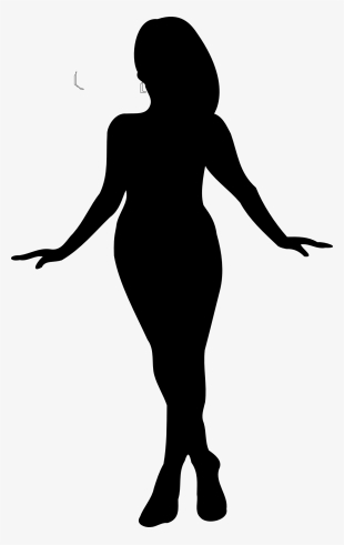 Singer Silhouette Png Female - Silhouette Plus Size Women