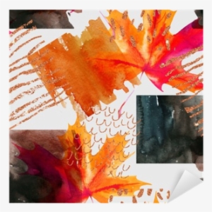 Abstract Seamless Pattern With Watercolor Squares And - Photograph