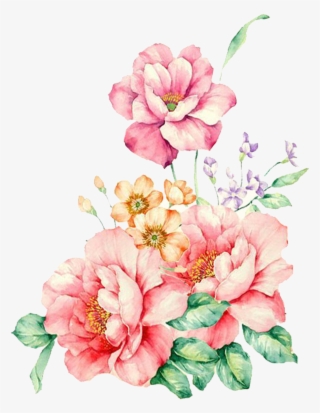 Hand-painted Vivid Colorful Flowers And Ornamental - Imgur Flower Png