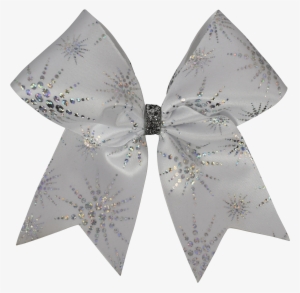 White Starburst I Love Cheer® Hair Bow - Cheerleading