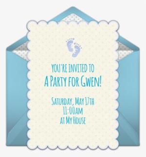 Baby Feet Online Invitation - Birthday