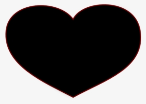 Heart Silhouette Png - Corazon Negro Sin Fondo