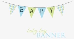 Triangle Banner Download Here - It's A Boy Banner Png