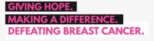 Defeating Breast Cancer - Bra