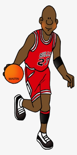 Phenomenal Michael Jordan Clipart Free Muscular Clip - Transparent Basketball Player Clipart
