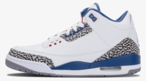 The Daily Jordan - Air Jordan 3 Retro 11.5 Shoes White / True Blue 136064