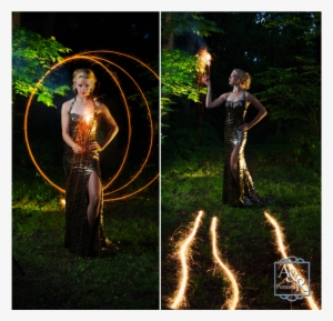 High School Senior Girl With Sparklers - Quiz