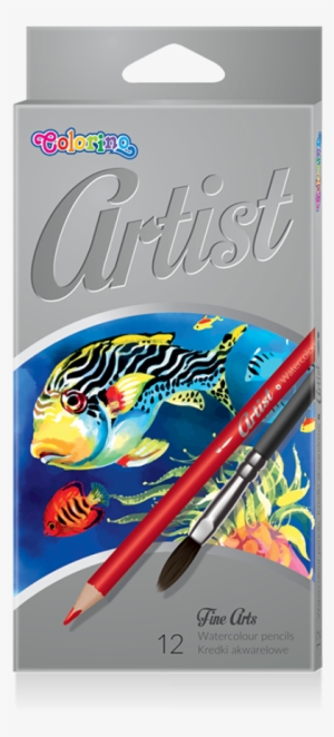 Artist Watercolour Pencils 12 Colours - Colorino Artist Kredki Akwarelowe Okrągłe 12 Kolorów