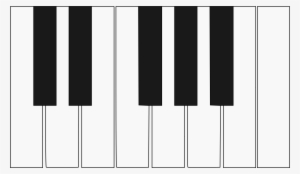 This Free Icons Png Design Of One Octave Piano Keyboard
