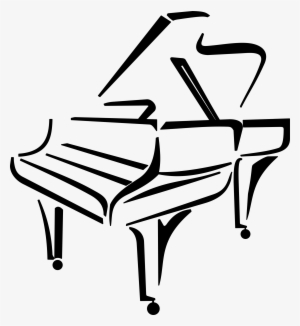 Stylised Piano By @cyberscooty, A Stylised Piano, On - Piano Clip Art Png