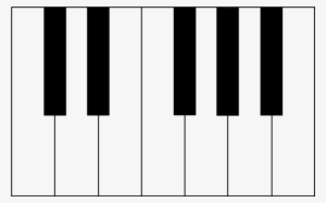 1 - Piano Keys Clipart