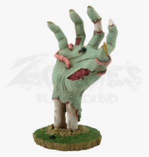 Ground Burster Zombie Hand Figurine - Zombie Hand Paper Mache