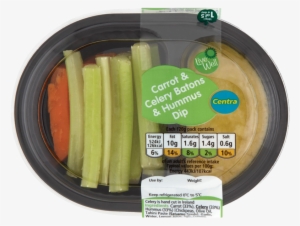 Centra Carrot & Celery Batons & Hummus Dip 120g - Hummus And Carrot Sticks Pack