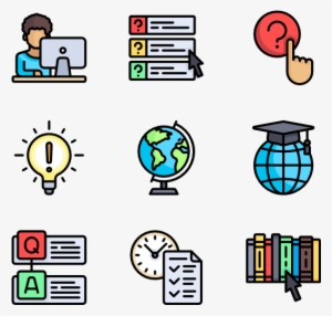 E-learning 100 Icons - E Learning Icons Free