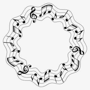 Clipart Musical Circle Large Big Image Png - Musical Notes Circle Png
