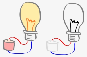 Light Bulb - Light On Off Clipart
