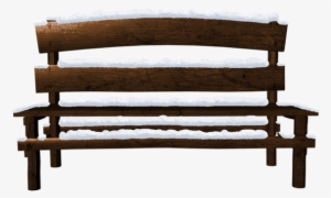 Transparent Snowy Bench Png Clipart - Скамейка Png