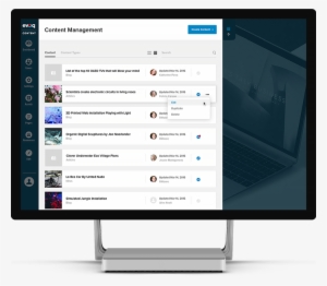 Product-screen - New Content Management System 2018