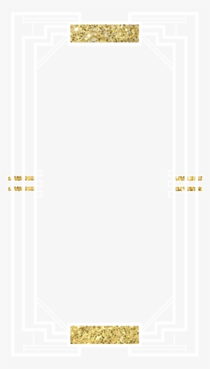 Art Deco Gold Frame - Great Gatsby Invitation Quotes