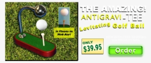 It Seems Like Magic, But The Antigravi Tee Tm Levitating - Golf