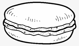 Macaron Coloring Page - Drawing