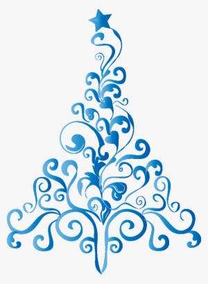 Árbol De Navidad - Whimsical Blue Tree 19 Shower Curtain