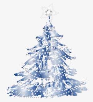 Arbol De Navidad Azul Png
