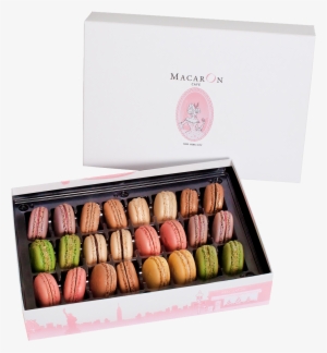 Large Luxury Gift Box 24 Macarons - Macaron Box Png