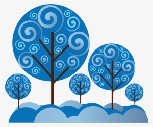 Árbol De Navidad - Whimsical Blue Tree 10 Shower Curtain