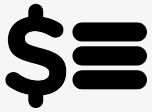 Dollar Sign And Three Lines Vector - Profitability Png