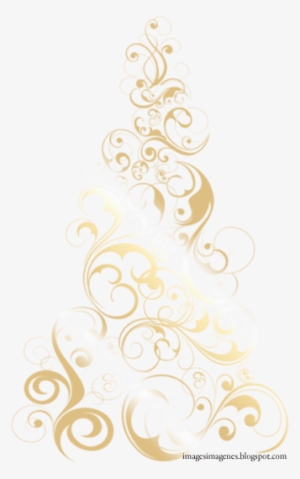 ¿aún No Has Decorado Tu Blog Para Navidad ¿no Sabes - Arbol De Navidad Dorado Png