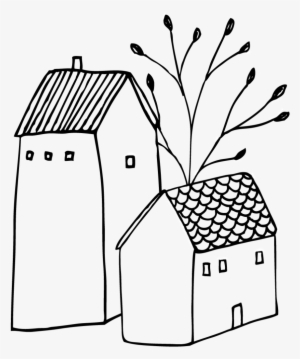 Free Houses Doodle Png - House Doodle