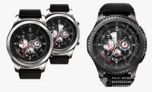 Steps Monitor, Heart Monitor, Calendar App, Phone App, - Samsung Gear S3 Frontier