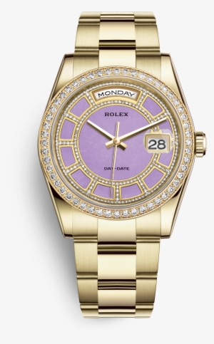 Rolex Day Date Watch Yellow Gold Png Jade Men Watch - Day Date Rolex Platinum