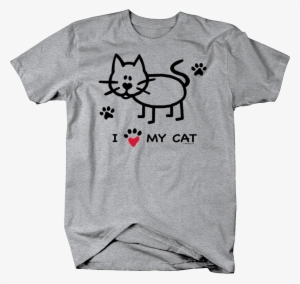 Image Is Loading Black Cat I Love My Cat Paw Print