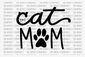 Cat Mom Svg Png Dxf Hand Lettered Fur Mom Mama Lover - Cat Mom Svg