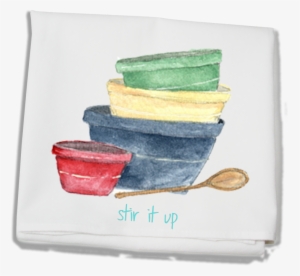 Stir It Up Flour Sack Towel - Earthenware