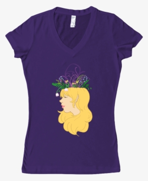 Flower Crown Women's V- - T-shirt