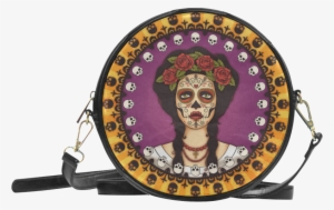 Messenger Bags Girl With Sugar Skull Makeup In Flower - Miraculous Ladybug Marinette Purse