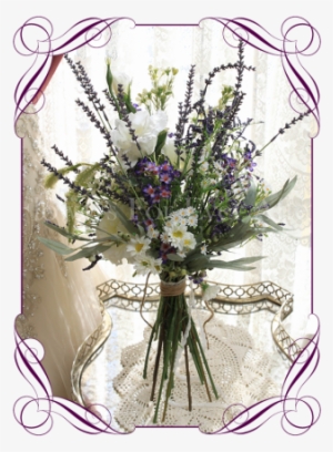 Wild Flower Silk Artificial Bridal Bouquet - Flower Bouquet
