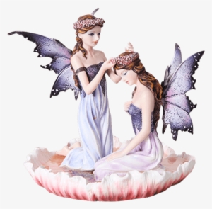Flower Crown Fairy Sisters Statue - Beautiful Fairy Statues