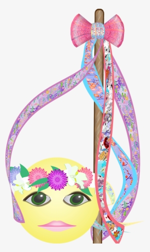 This May Day Emoticon And This Flower Crown Are Available - Illustration