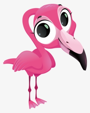 Ftestickersbird Cutepink Freetoedit - Flamingo Cartoon