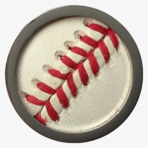 Baseball Leather Inlay Ball Marker - Readygolf - Baseball Leather Inlay Ball Marker - Game