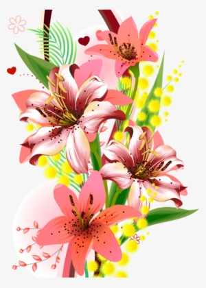 Flowers Tube Png Everywhere - Painted Colorful Flower Png
