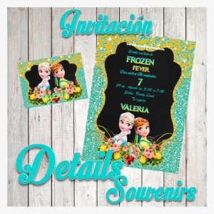 Invitación Frozen Fever Diseño Y Creación De Invitaciones - Poster